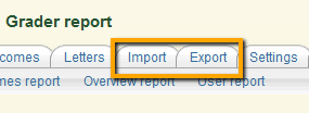 Export and Import Grades from the Gradebook