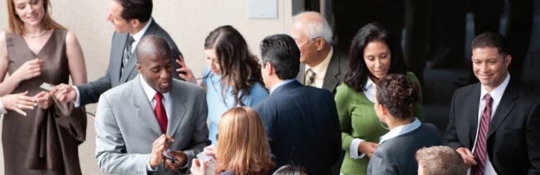 People attending the career fair