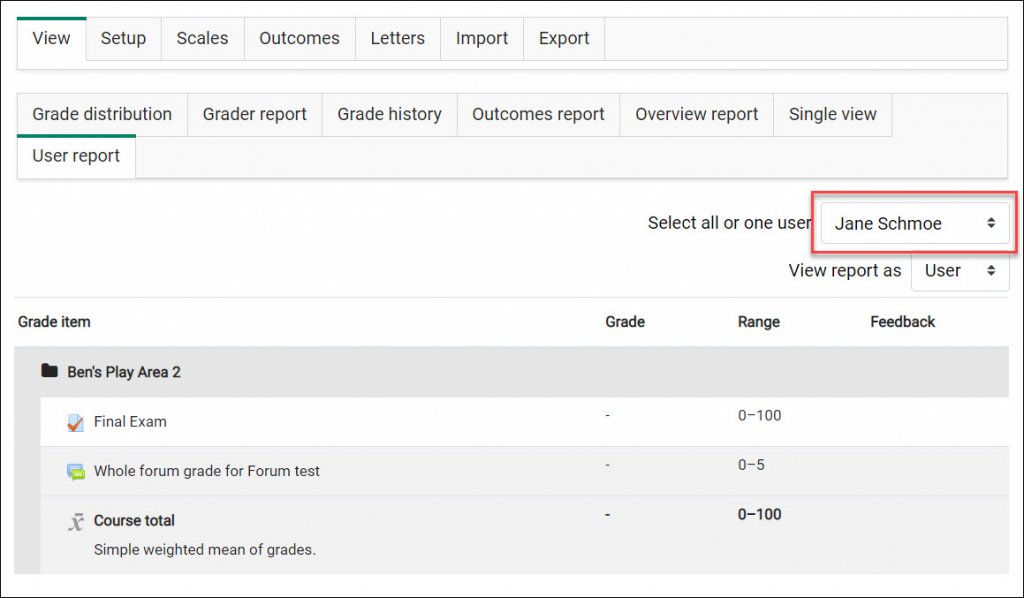 Accessing Users in Moodle