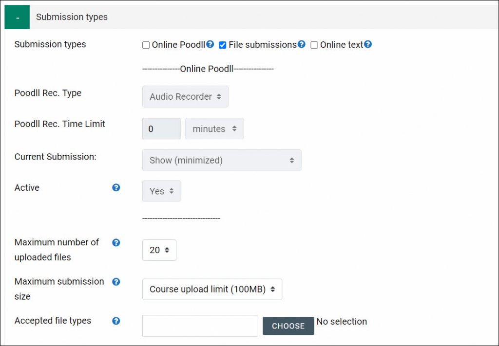 how to give assignment in moodle