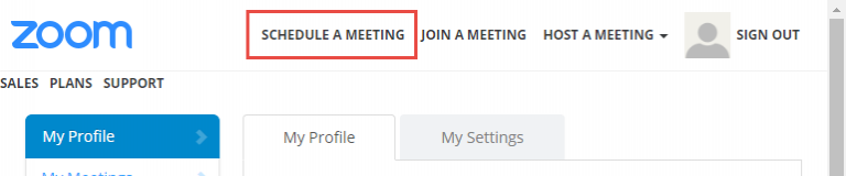 na zoom meetings list