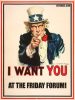 October 6th Friday Forum I want you at the Friday Forum!