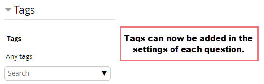 Quiz question tags.