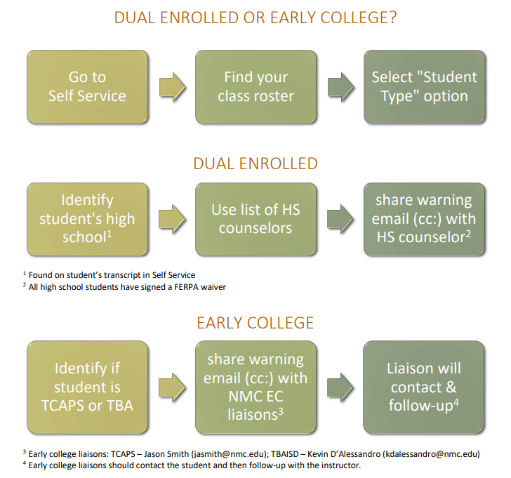 Chart on high school students at NMC. Download the document below.