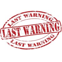 last warning