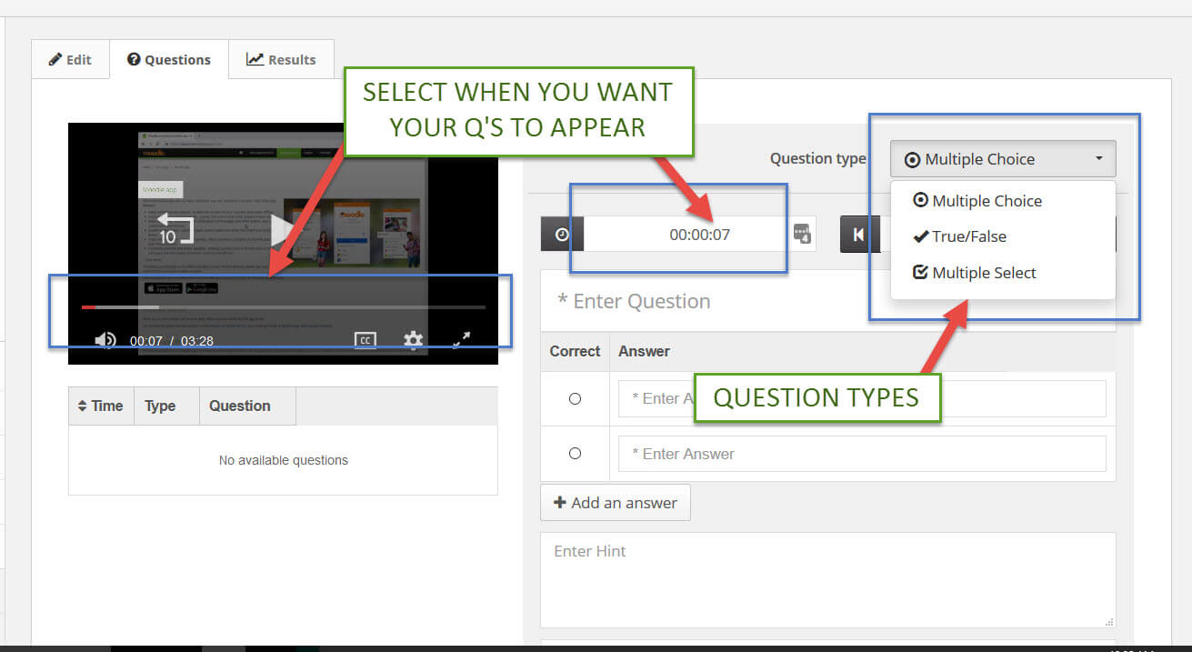 Creating a Video Quiz in Ensemble | NMC's Center for Teaching and Learning
