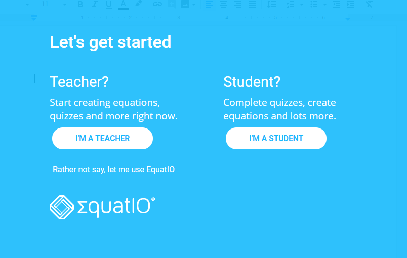 Attention:  Math & Science Instructors! New STEM Tools with EquatIO