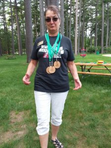 Rochelle with Osterlympic Medals