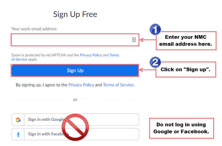 sign up for free zoom account