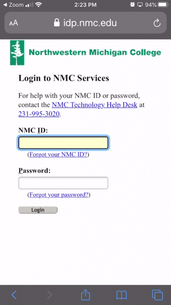 nmc login nashik