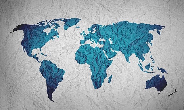 Map of continents