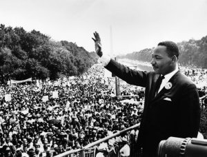 Martin Luther King, Jr on the National Mall in Washington D.C.