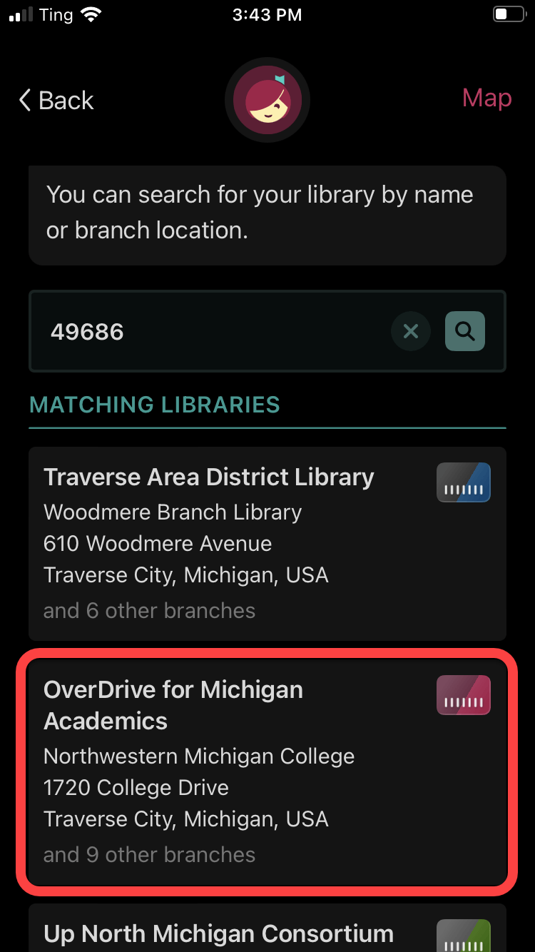 OverDrive for MI Academics