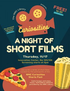 A night of short films, Thursday 11/17