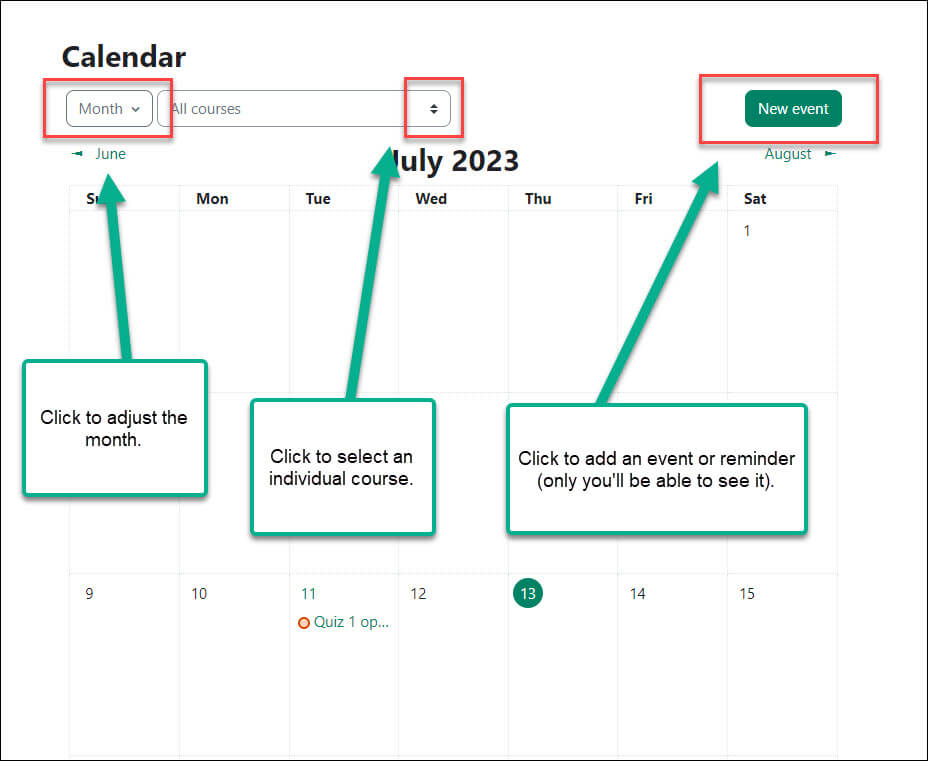 Exporting Moodle Calendars to Your Personal Calendar NMC's Center for