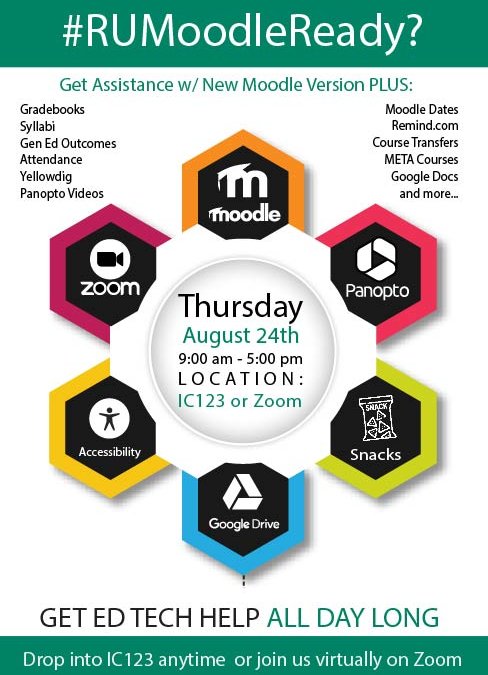 Are You Not Yet New Moodle Ready? Then Join Us for #RUMoodleReady Thursday!