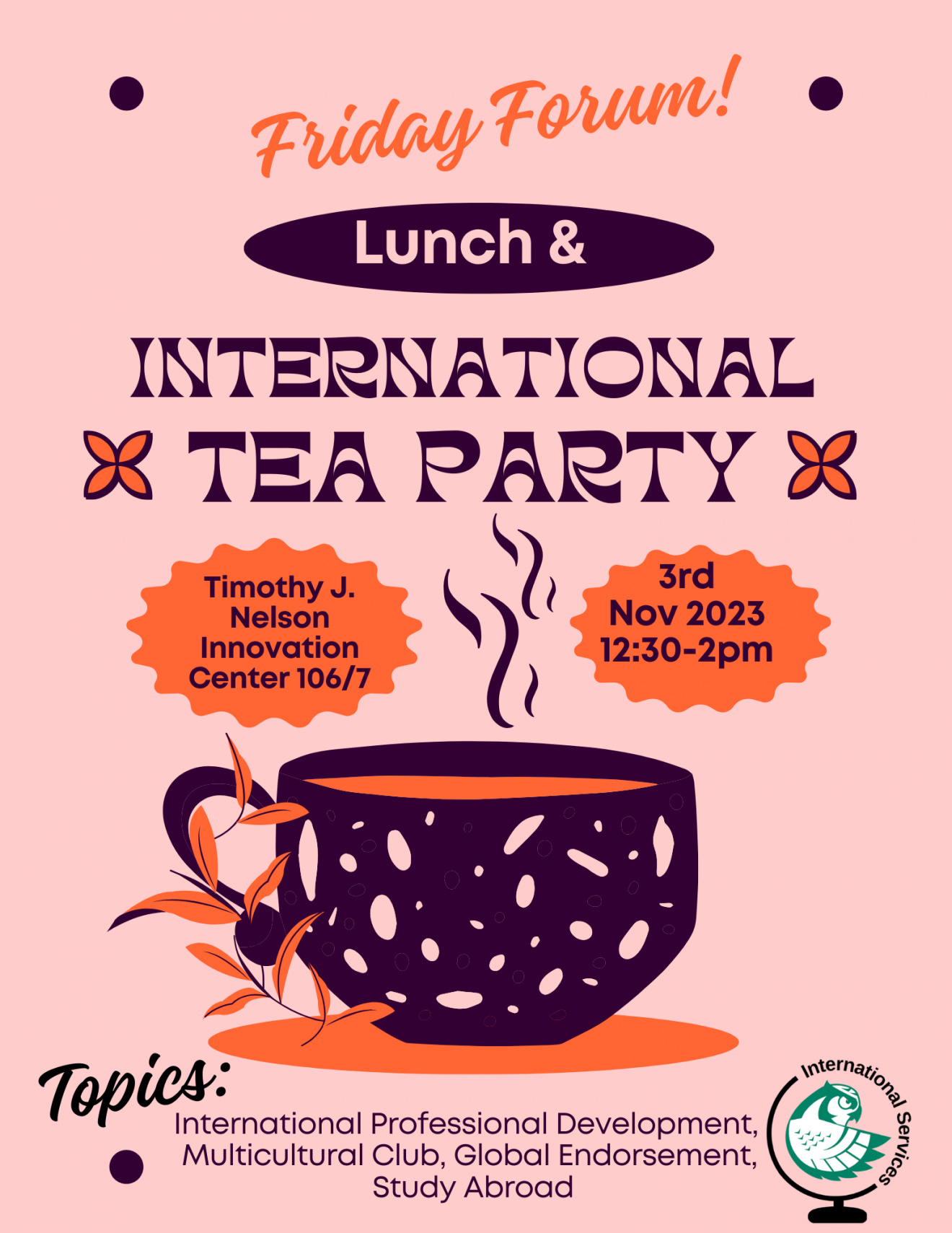 International Tea Party flyer
