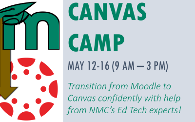 Join Ed Tech for the Canvas Camp! (May 12-16 from 9 am to 3 pm)