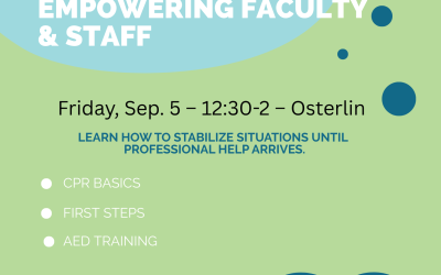 Learn emergency medical response basics at Friday Forum on Sep. 5