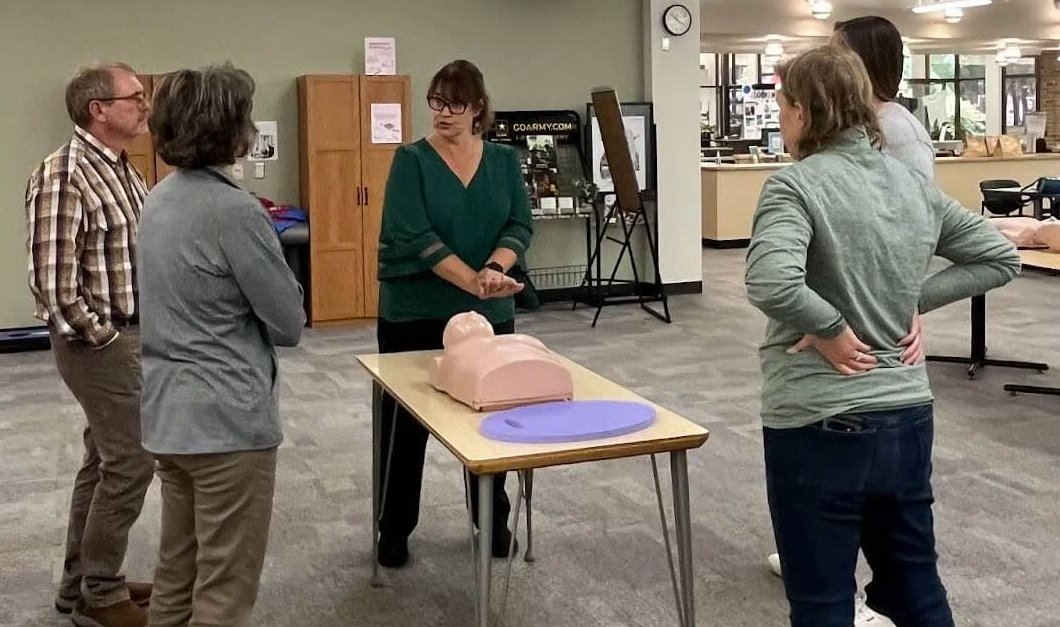 Learning CPR at Friday Forum