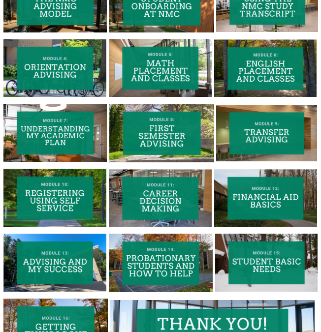 Faculty Advising Course in Canvas