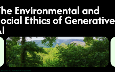 Friday Forum This Week: The Environmental And Social Ethics Of AI
