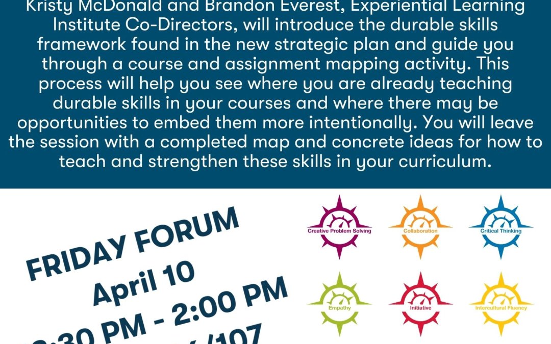 Supporting Success in and Beyond the Classroom: Durable Skills and How To Use Them