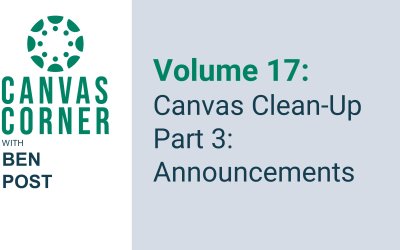 Canvas Corner Volume 17 (Season 2): Canvas Clean-Up Part 3: Announcements