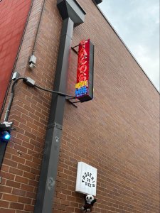 Taco back alley sign for taco speakeasy