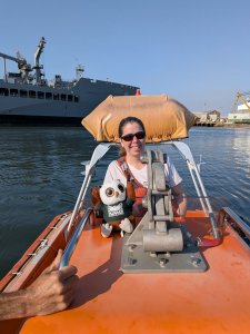 Sarah & Swoop practice safety in South Carolina.