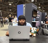 KeVeon and Swoop at PyCon US 2026 in Long Beach.