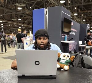 KeVeon and Swoop at PyCon US 2026 in Long Beach.