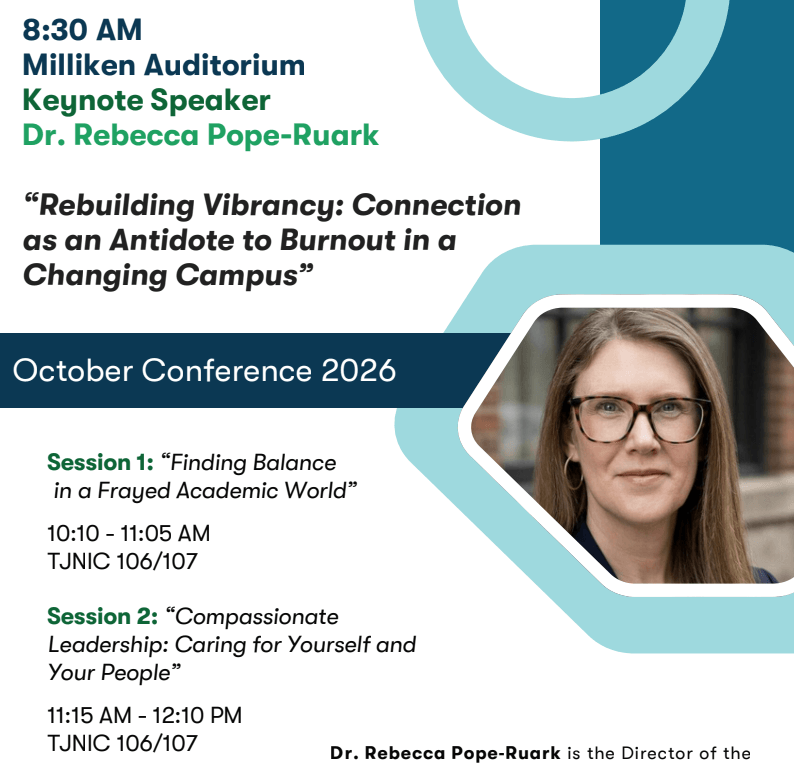 October Conference 2026 Flyer
